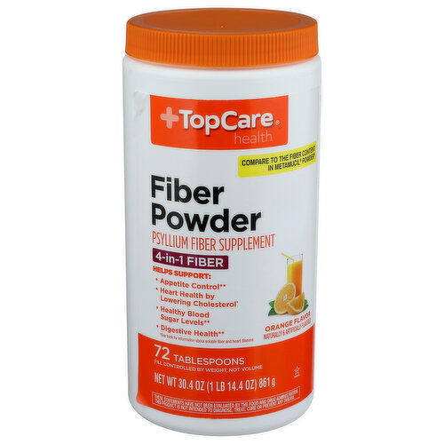 Top Care Health Orange Fiber Powder - 0.422 Ounce - 72 Count