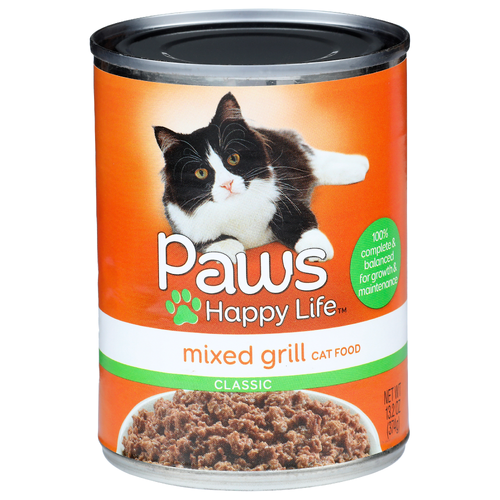 Paws Happy Life Mixed Grill Classic Cat Food - 13.2 Ounce