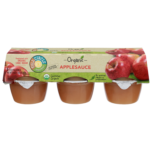 Full Circle Market Apple Sauce - 4 Ounce - 6 Count