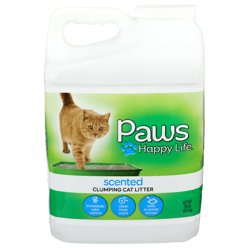 Paws Happy Life Scented Clumping Cat Litter - 20 Pound