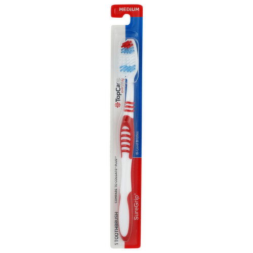 Top Care Everyday Suregrip Medium Toothbrush - 1 Count