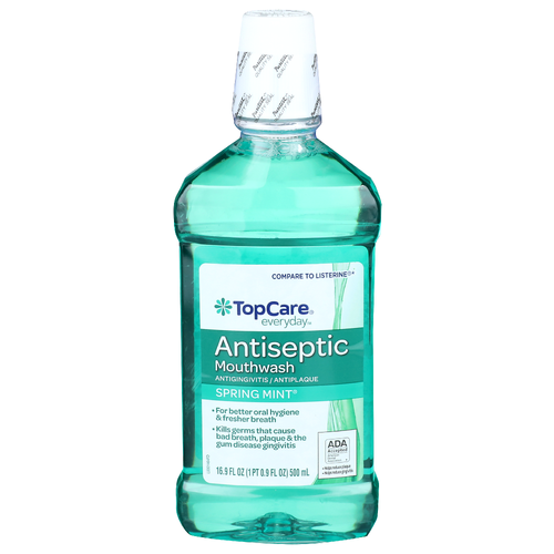 Topcare Everyday Spring Mint Antiseptic Mouthwash - 16.9 Fluid Ounce