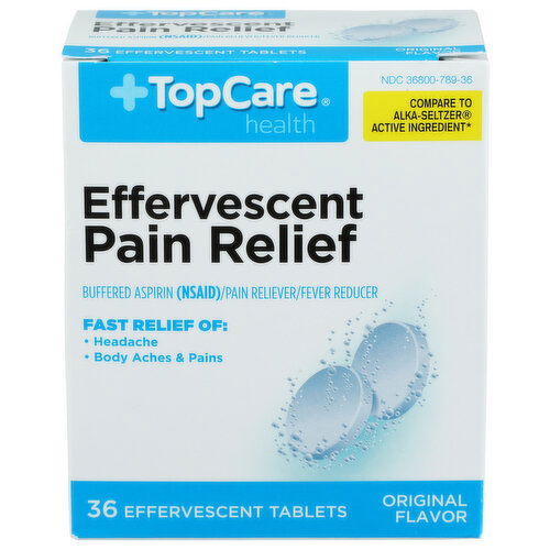 Top Care Health Original Effervescent Pain Relief - 36 Count