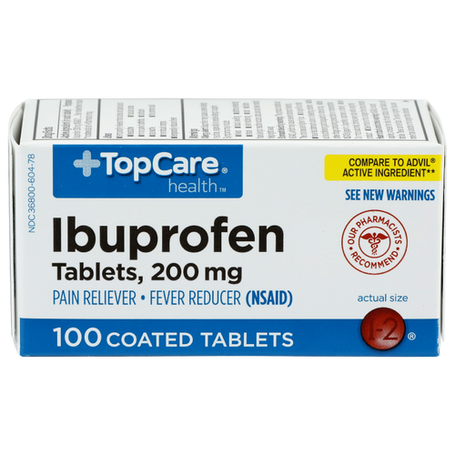 Topcare Health Ibuprofen Tablets - 100 Count