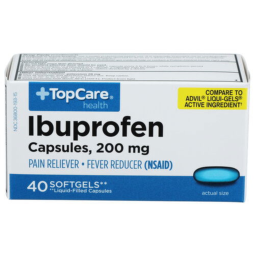 Top Care Health Ibuprofen Softgels - 40 Count