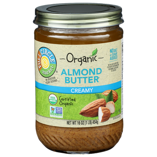 Full Circle Market Creamy Almond Butter - 16 Ounce