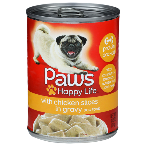Paws Happy Life With Chicken Slices In Gravy Dog Food - 13.2 Ounce