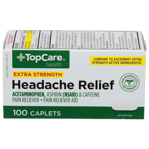 Topcare Health Headache Relief - 100 Count