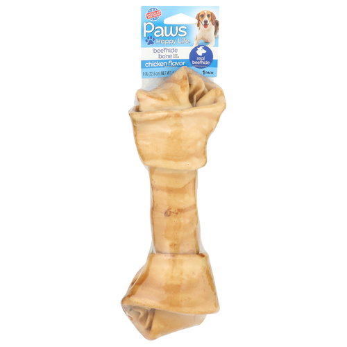 Paws Happy Life Chicken Flavor Beefhide Bone - 1 Count