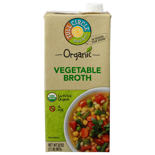 Full Circle Market Organic Vegetable Broth - 32 Ounce