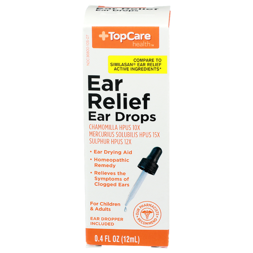 Topcare Health Ear Relief Drops - 0.4 Fluid Ounce