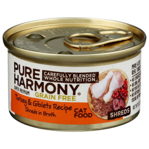 Pure Harmony Super Premium Turkey & Giblets Recipe Cat Food - 3 Ounce
