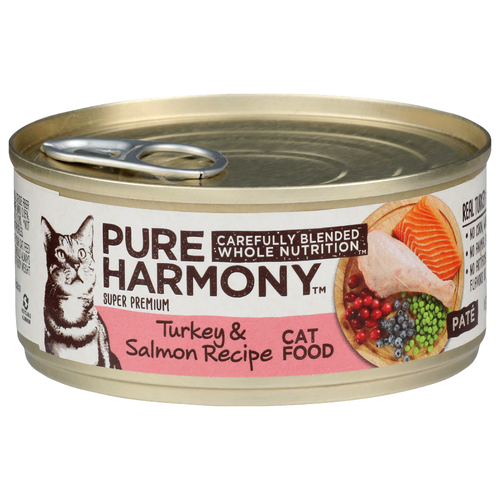 Pure Harmony Grain Free Turkey & Salmon Recipe Super Premium Cat Food - 5.5 Ounce