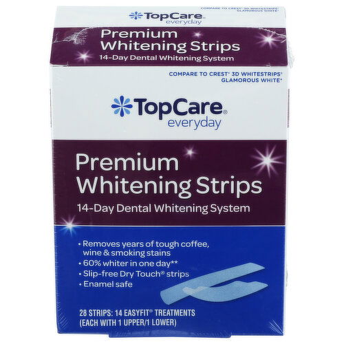 Top Care Everyday Premium Whitening Strips - 28 Count