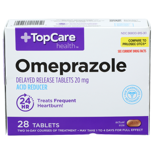 Topcare Health Acid Reducer Omeprazole - 28 Count