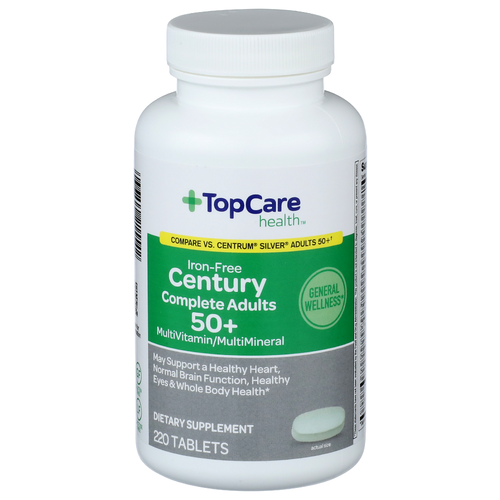 Topcare Health Iron-Free Century Complete Adults 50+ Multivitaminmultimineral - 220 Count
