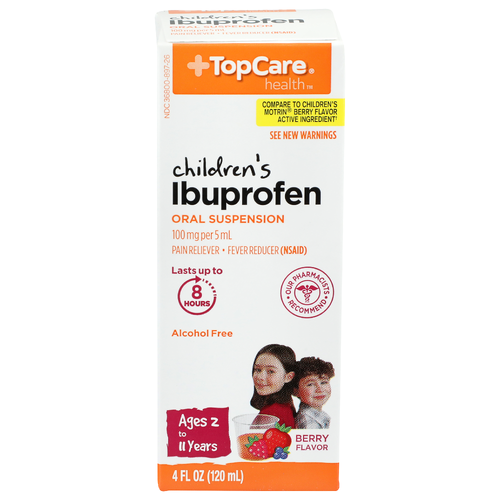 Topcare Health Berry Flavor Children's Ibuprofen Oral Suspension - 4 Fluid Ounce
