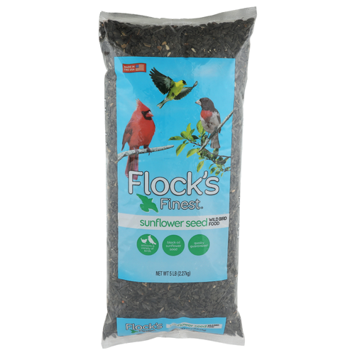 Flock's Finest Sunflower Seed Wild Bird Food - 5 Pound