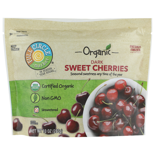 Full Circle Market Organic Dark Sweet Cherries - 10 Ounce Image 1 of 4
