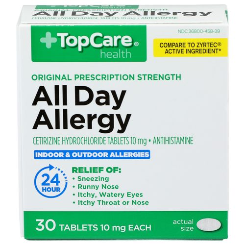 Topcare Health Indoor & Outdoor Allergies All Day Allergy - 30 Count