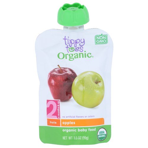 Tippy Toes Organic Apples Baby Food - 3.5 Ounce