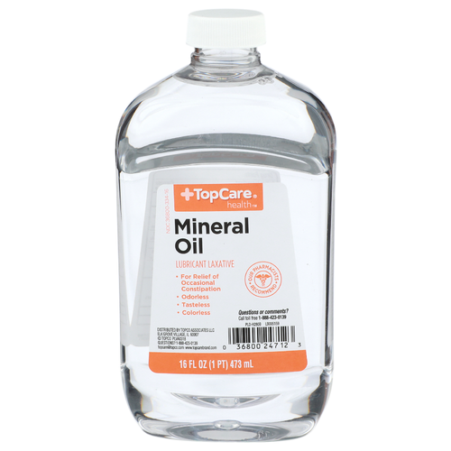 Topcare Health Mineral Oil Lubricant Laxative - 16 Fluid Ounce