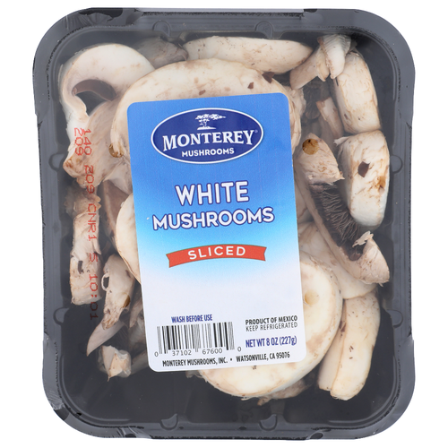 Monterey Mushrooms Sliced White - 8 Ounce