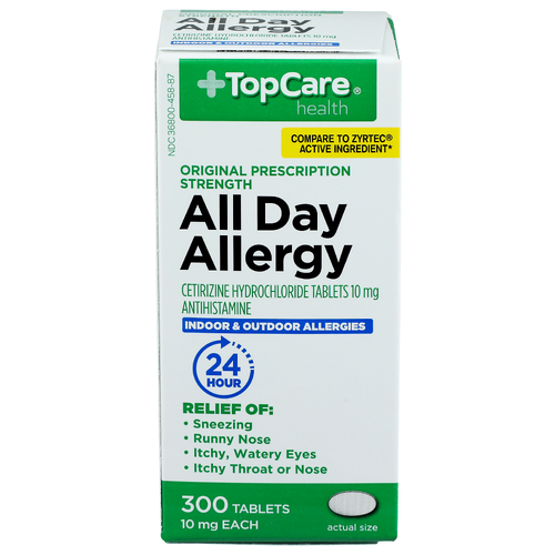 Top Care Tc Allrg Alldy Ctrzn Tab - 300 Count Image 1 of 4