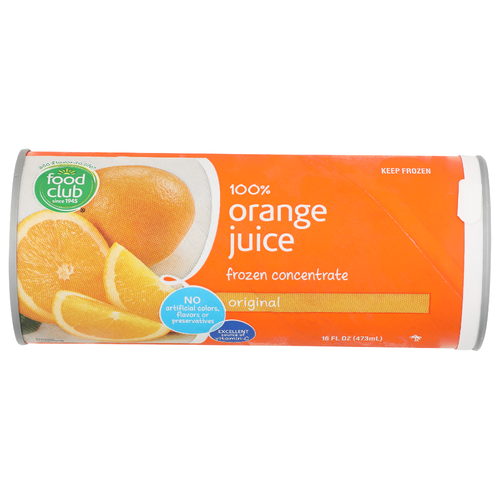 Food Club Original Orange Juice - 16 Fluid Ounce