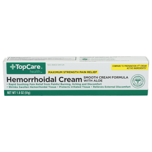 Topcare Health Hemorrhoidal Cream - 1.8 Ounce