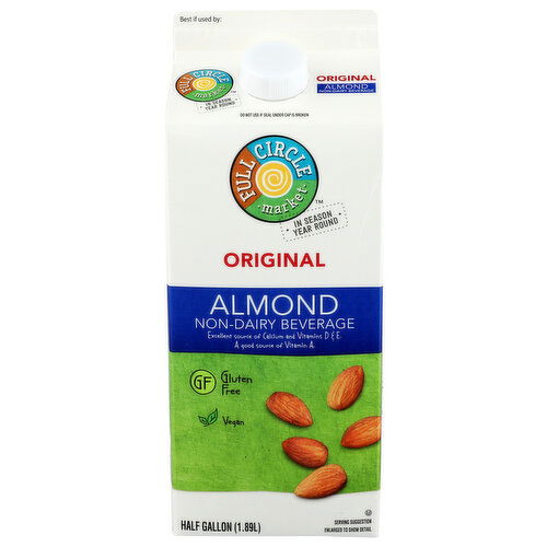 Full Circle Market Original Almond Beverage - Half Gallon Image 1 of 4