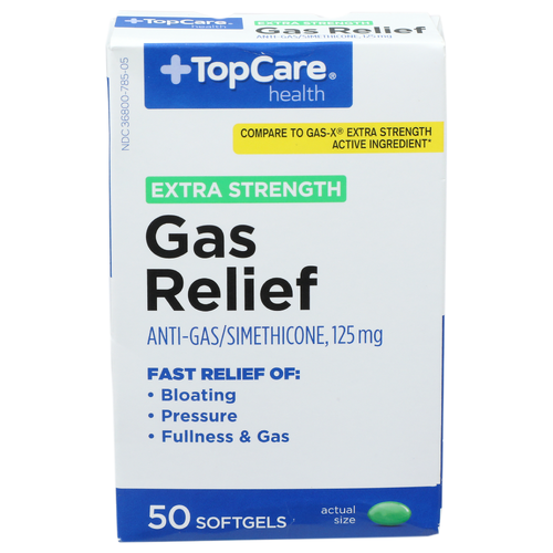 Topcare Health Gas Relief - 50 Count
