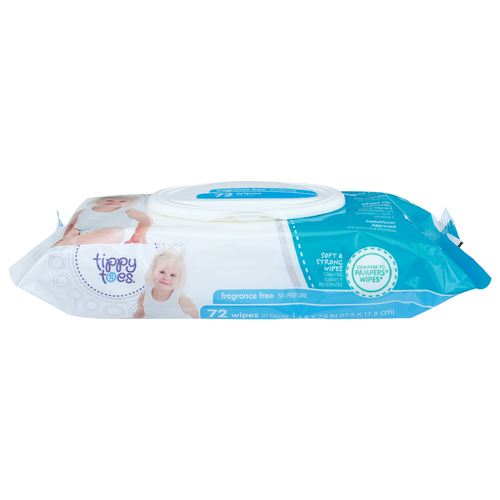 Tippy Toes Wipes - 72 Count