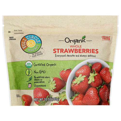 Full Circle Market Whole Strawberries - 10 Ounce