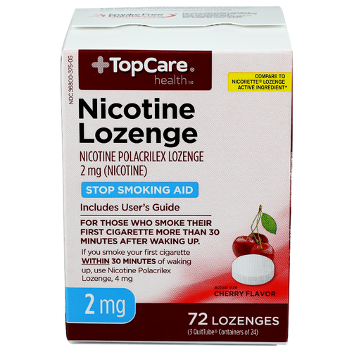 Top Care Health Cherry Nicotine Lozenge - 3 Count