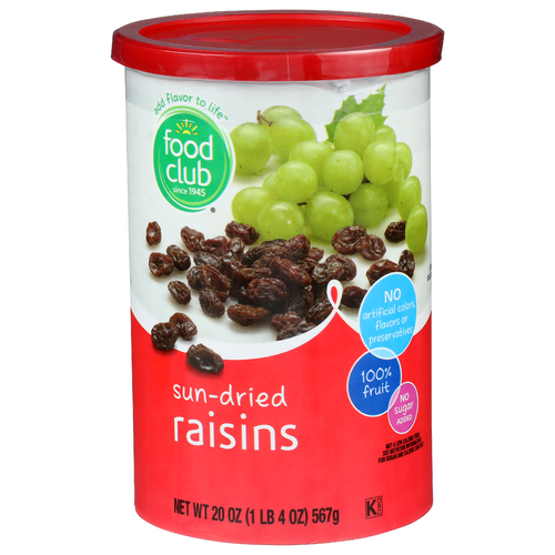 Food Club Sun-Dried Raisins - 20 Ounce