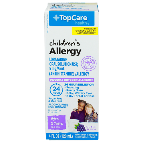 Topcare Health Grape Flavor Children's Allergy - 4 Fluid Ounce