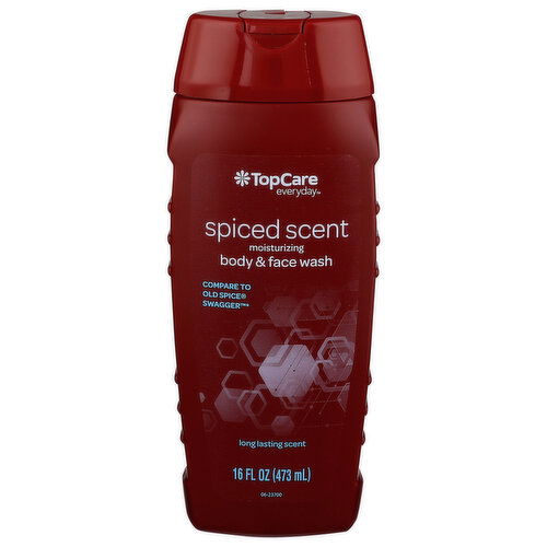 Top Care Everyday Spiced Scent Moisturizing Body & Face Wash - 16 Fluid Ounce
