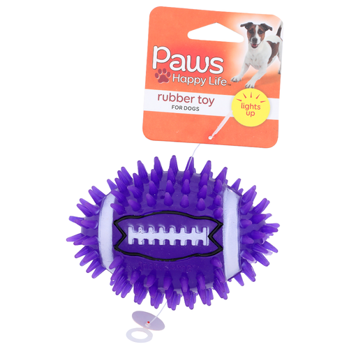 Paws Happy Life Lights Up Rubber Toy - 1 Each