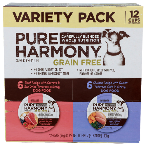 Pure Harmony Variety Pack Dog Food - 3.5 Ounce - 12 Count
