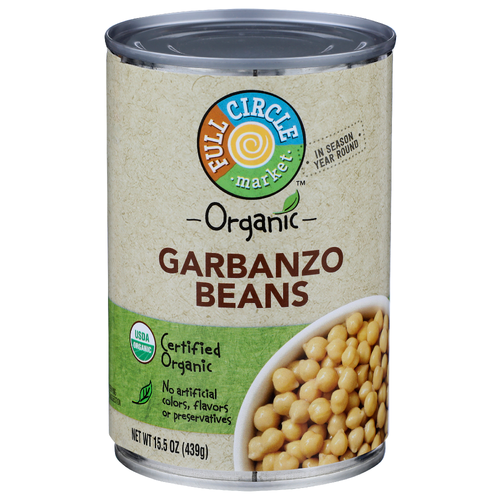 Full Circle Market Organic Garbanzo Beans - 15.5 Ounce