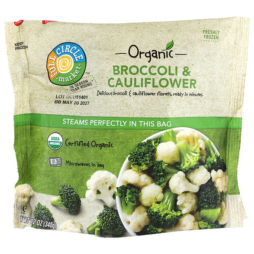 Full Circle Market Organic Broccoli & Cauliflower - 12 Ounce Image 1 of 4