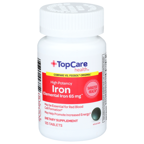 Topcare Health Iron - 125 Count
