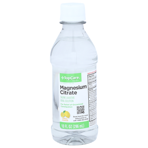 Topcare Health Lemon Flavor Saline Laxative Oral Solution - 10 Fluid Ounce