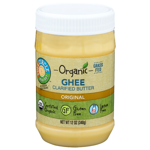 Full Circle Market Original Organic Ghee Clarified Butter - 12 Ounce
