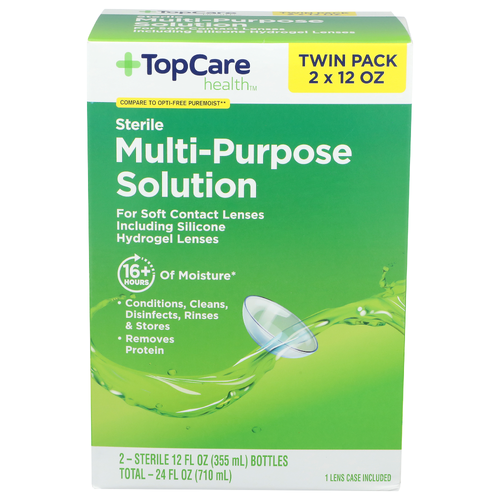 Topcare Health Sterile Multi-Purpose Solution - 6 Ounce - 2 Count