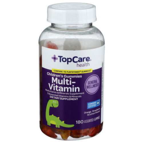 Top Care Health Orange, Strawberry & Lemon Children's Multi-Vitamin Gummies - 180 Count