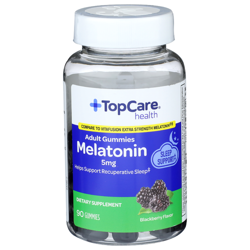 Topcare Health Blackberry Flavor Melatonin - 90 Count