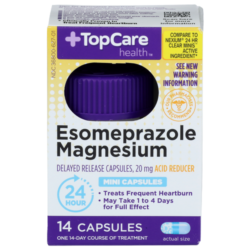 Topcare Health Acid Reducer Esomeprazole Magnesium - 14 Count