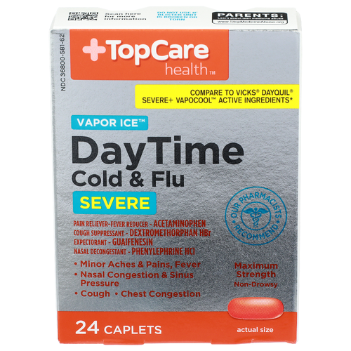 Topcare Health Daytime Cold & Flu - 24 Count